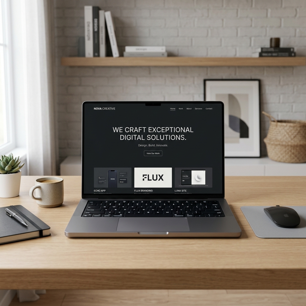 NovaTech SaaS website interface